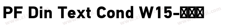 PF Din Text Cond W15字体转换